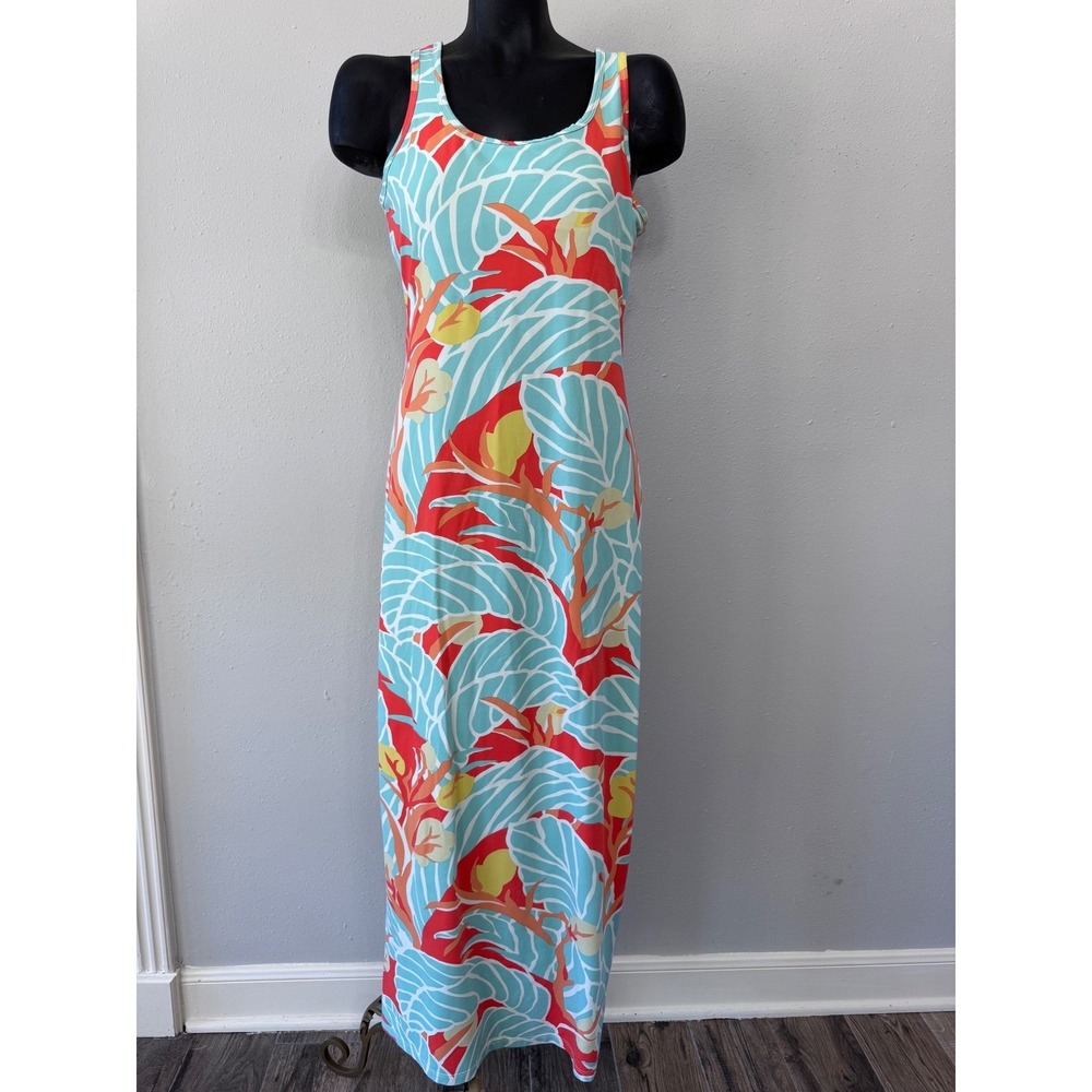 J. McLaughlin Dillards Women's XS Sleeveless Maxi Dress Catalina Cloth Tropical